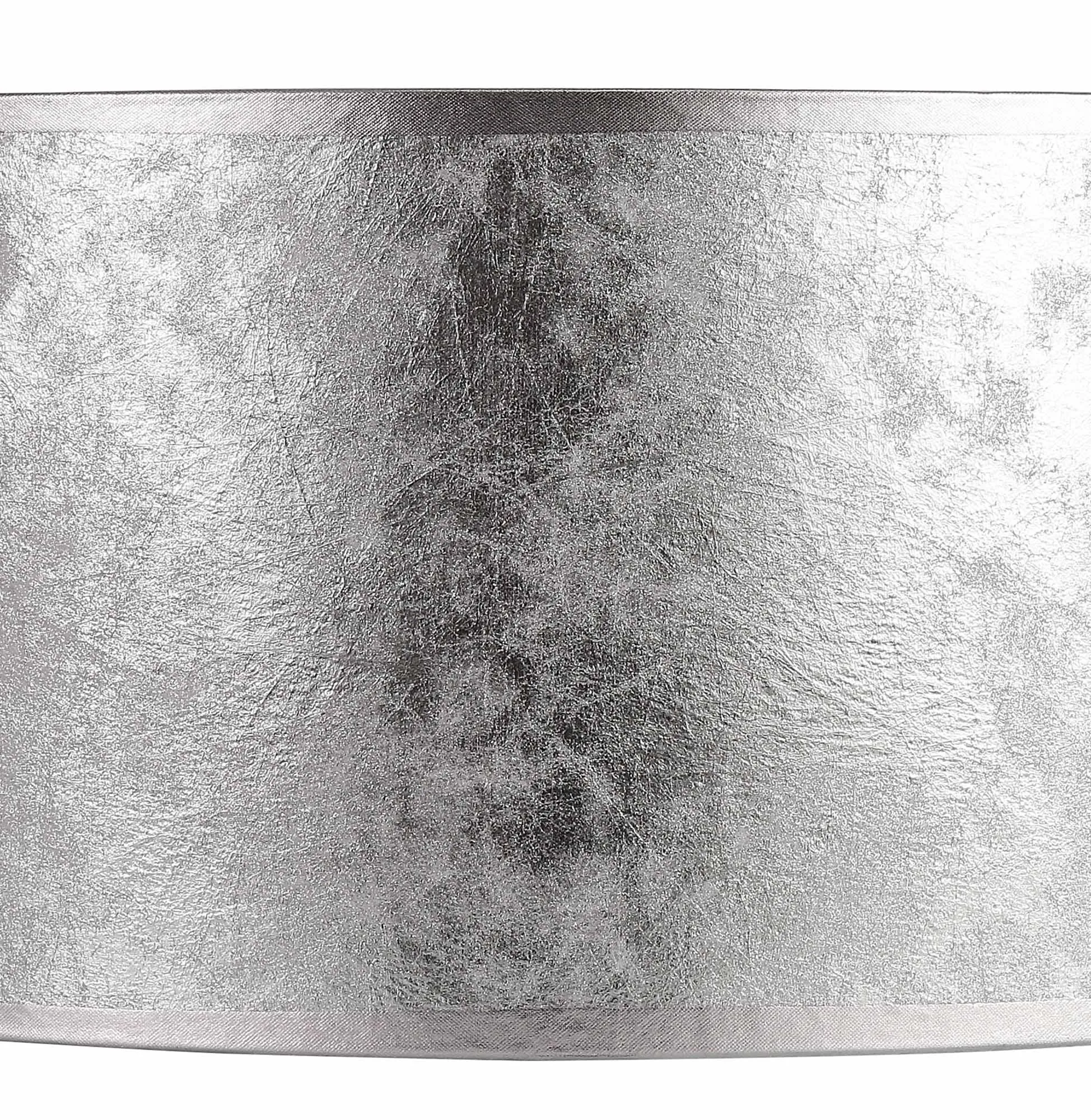 Baymont 50cm, Semi Flush 5 Light Polished Chrome, Silver Leaf, Frosted Diffuser DK0812  Deco Baymont CH SL